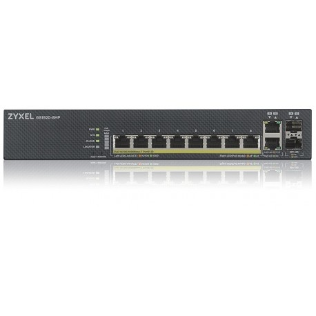 Stikalo (switch) 8 port Gigabit PoE ZyXEL GS1920-8HPv2