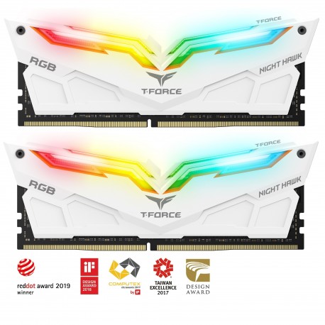 Pomnilnik DDR4 16GB (2x8GB) 3200 Teamgroup Night H. RGB W, TF2D416G3200HC16CDC01