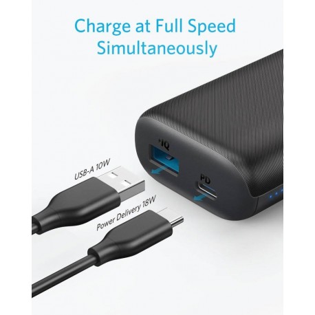 Prenosna baterija Powerbank Anker PowerCore 10000 mAh, črna