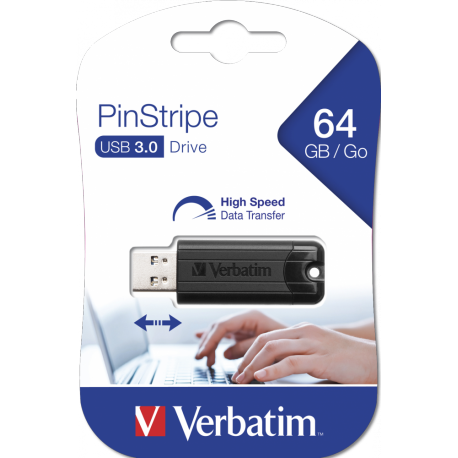 USB ključek 3.0 64GB Verbatim Pin Stripe 49318