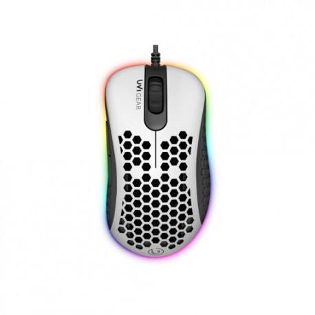 Miška UVI Gear LUST RGB, bela