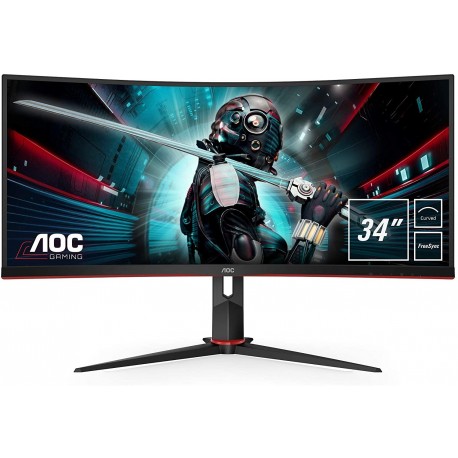 LED monitor 34 AOC CU34G2 Ultra Wide ukrivljen gaming