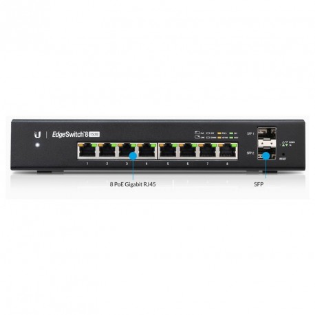 UBIQUITI EdgeSwitch ES-8-150W PoE 8-port gigabit mrežno UBNT stikalo