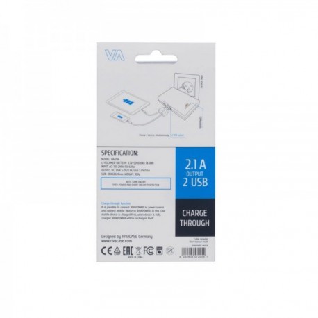 Prenosna baterija RIVA POWER 5000 mAh