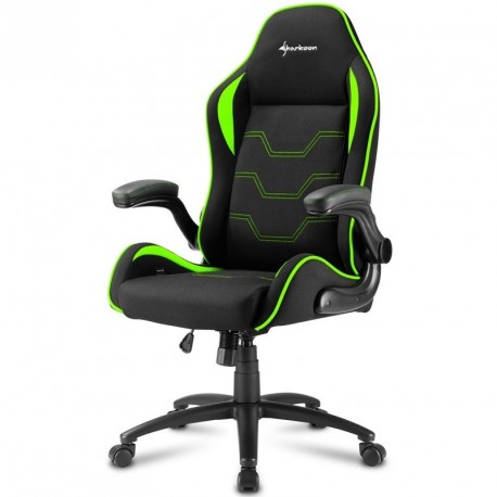 Gaming stol SHARKOON ELBRUS 1 črna/zelena