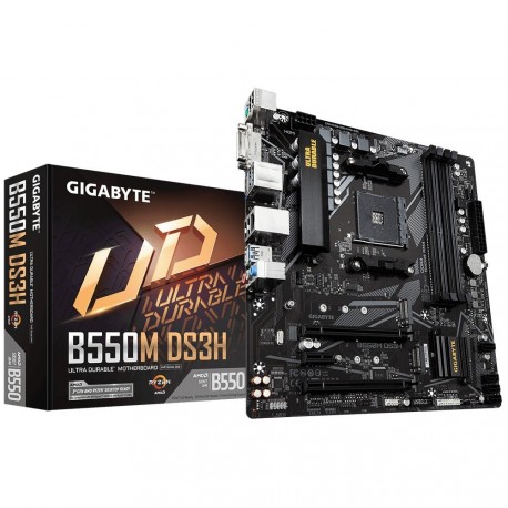 Matična plošča GIGABYTE B550M DS3H, DDR4, AM4, mATX