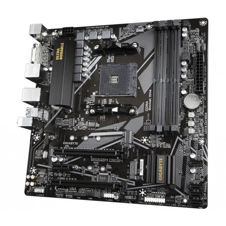Matična plošča GIGABYTE B550M DS3H, DDR4, AM4, mATX