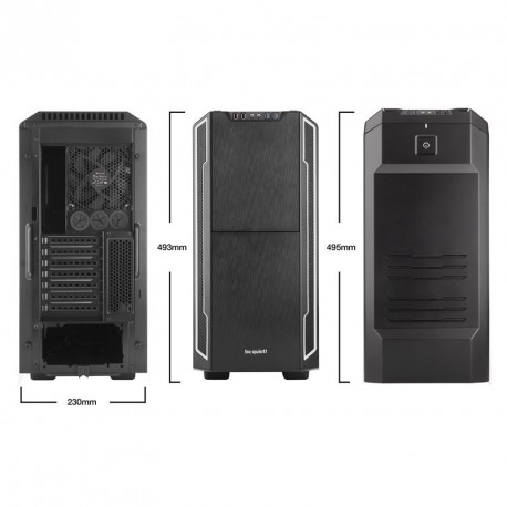 Ohišje ATX BE QUIET! SILENT BASE 600 (BGW07) midiATX okno črno/srebrno