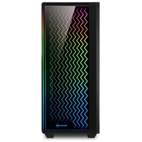 Ohišje midi-ATX SHARKOON RGB LIT 200, okno, črno