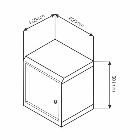Kabinet zidni  9U 501 600X600 TOTEN
