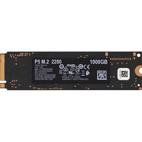 SSD disk 1TB M.2 NVMe CRUCIAL P5, CT1000P5SSD8