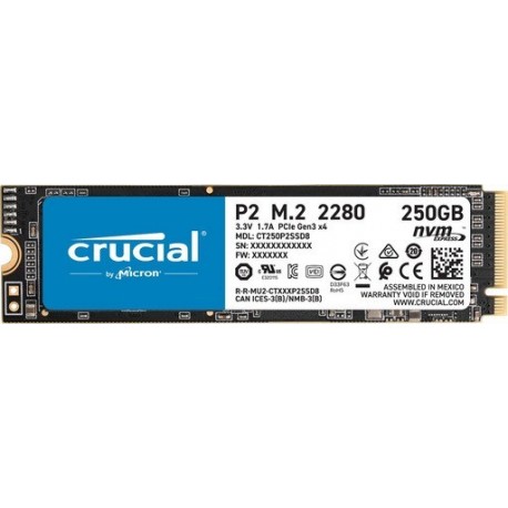 SSD disk 250GB M.2 NVMe CRUCIAL P2, CT250P2SSD8
