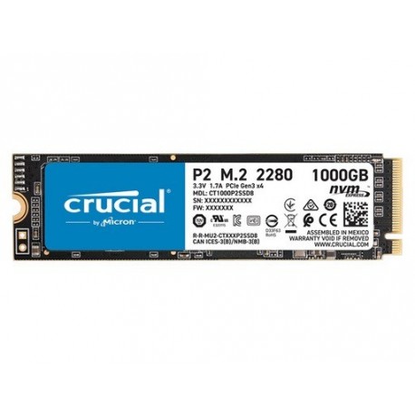 SSD disk 1TB NVMe Crucial P2, CT1000P2SSD8