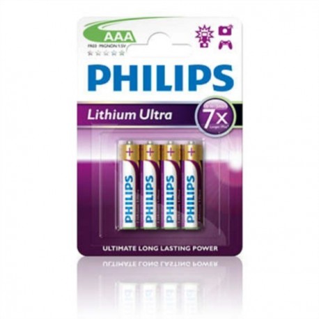 PHILIPS BATERIJA AAA - LITHIUM ULTRA BLISTER 4 KOS (LR3), FR03LB4A/10