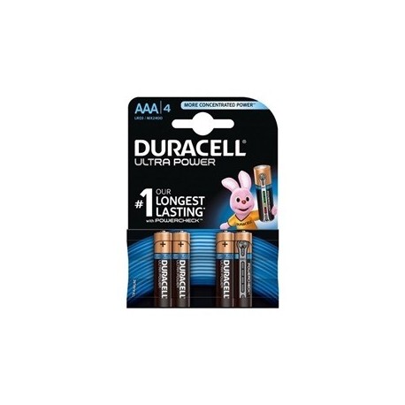 Alkalne baterije Duracell Ultra Power MX2400B4 AAA (4kos)