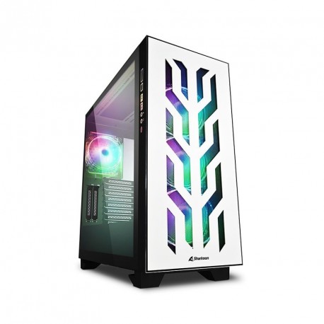 Ohišje ATX SHARKOON ELITE SHARK CA300T RGB, okno, belo/črno