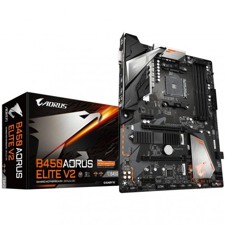 Matična plošča GIGABYTE B450 AORUS ELITE V2, DDR4, AM4, ATX