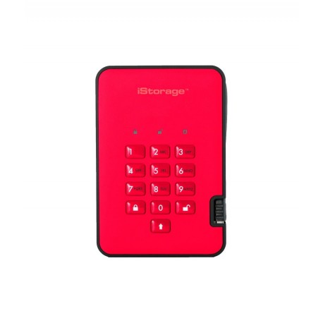 iStorage diskAshur2 SSD 256-bit 256GB - Red