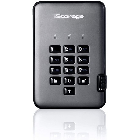 iStorage diskAshur Pro2 SSD 256-bit 128GB - Classified - Graphite