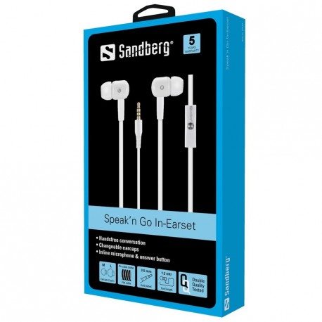 Slušalke z mikrofonom Sandberg Speakn Go In-Earset, 125-63