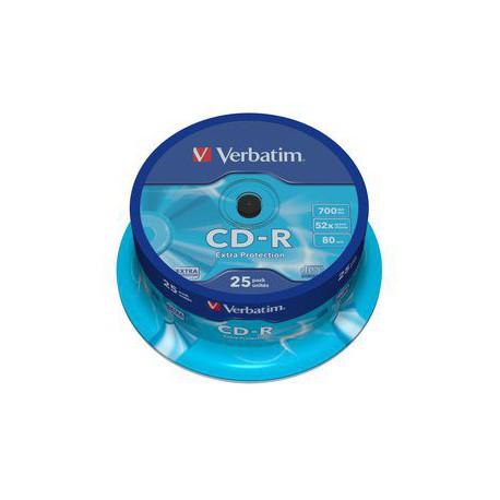 Mediji CD-R 700MB 52x Verbatim extra protection Cake-25 (43432)