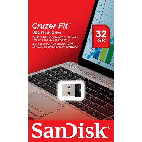 USB ključek 32GB SanDisk CRUZER FIT, črn