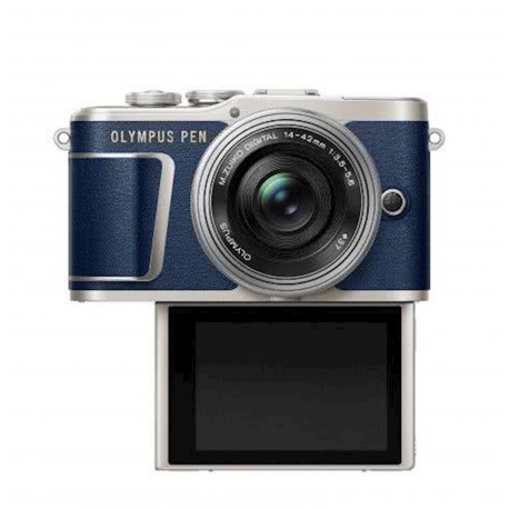 OLYMPUS PEN E-PL9 moder + 14-42mm 1:3.5-5.6 EZ srebrn Pancake