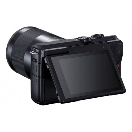 CANON EOS M200 z objektivom EFM15-45IS STM + 55-200 ČRN