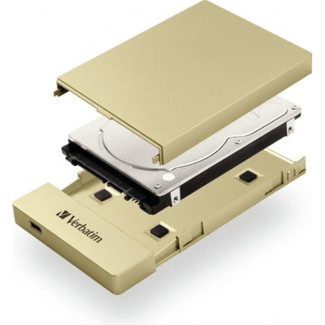 Ohišje za disk 2.5 USB-C 3.1 Verbatim Store n Go Gold 53104