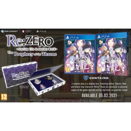 Igra Re:ZERO - Starting Life in Another World: The Prophecy of the Throne (PS4)