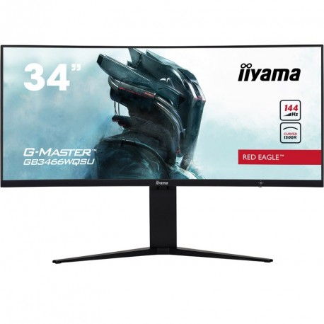 Monitor IIYAMA G-MASTER Red Eagle GB3466WQSU-B1, ukrivljen