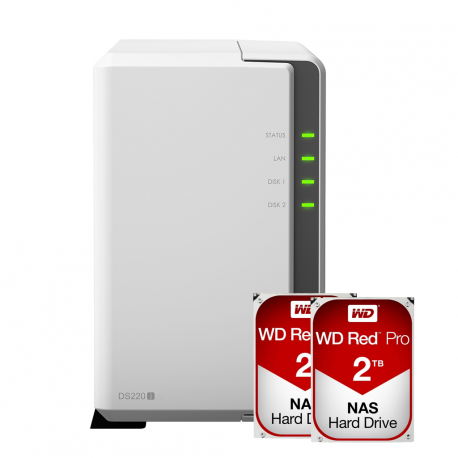 NAS Synology DiskStation DS220j (2x 2TB disk)