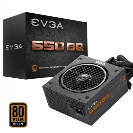 Napajalnik 650W EVGA 650 BQ, 110-BQ-0650-V2, pol-modularni