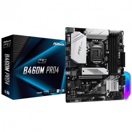 Matična plošča ASRock B460M Pro4, LGA1200, mATX, DDR4