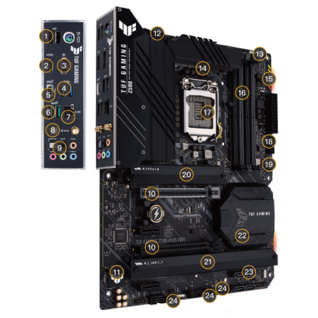 Matična plošča ASUS TUF GAMING Z590-PLUS WIFI, 90MB16C0-M0EAY0