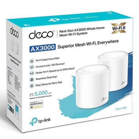 Usmerjevalnik (router) TP-LINK Deco X60 AX3000 Wi-Fi6 Mesh, 2-pack