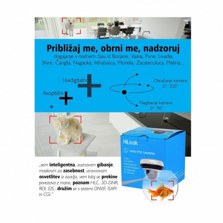 IP Kamera HiLook 4.0MP PTZ zunanja POE PTZ-N2404I-DE3 4x zoom