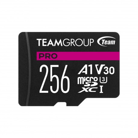 Spominska kartica Teamgroup PRO V30 256GB MicroSDXC UHS-I U3 100MB/s