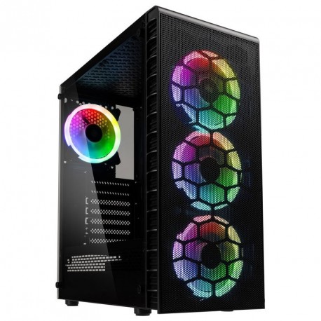Ohišje KOLINK OBSERVATORY LITE MESH RGB, črno