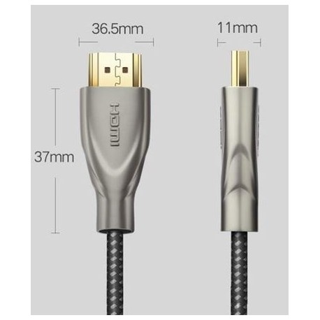 Ugreen HDMI 2.0 karbonski kabel 2m, 50108