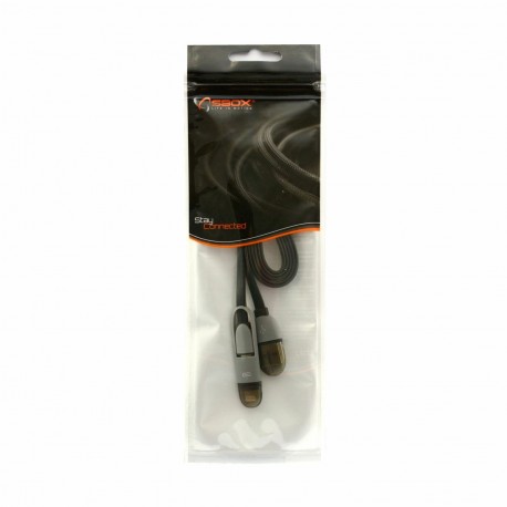 Kabel Apple USB/Lightning/Micro  1m črn SBOX 8556023