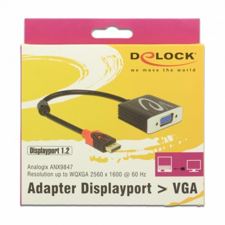 Adapter DisplayPort - VGA 20cm Delock 9705008