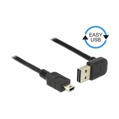 Kabel USB A kotni-B mini EASY 1m obojestranski Delock 8519142