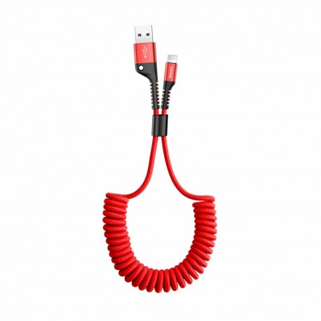 Kabel USB A-C 1m 2A spiralni rdeč Baseus 8519234