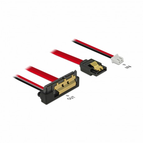Adapter SATA 7pin+2pin Ž - 1x SATA kotni 20cm Delock 8514042