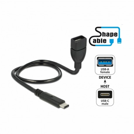 Kabel USB 2.0 tip-C OTG 0,50m Delock 8519258