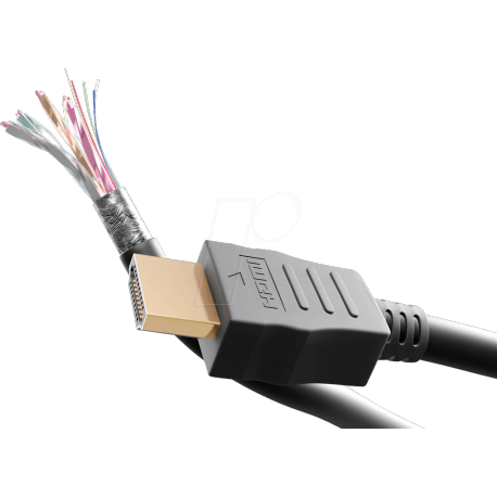 Kabel HDMI - HDMI 10m, ethernet, High Speed 4K, Ferrite, Goobay