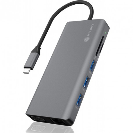 Priklopna postaja Icybox IB-DK4070-CPD USB-C s Power Delivery 100W