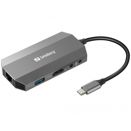 Priklopna postaja Sandberg USB-C 6v1 (136-33)