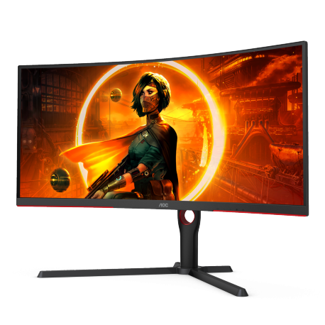 Monitor 34 AOC CU34G3S, ukrivljen, 165Hz